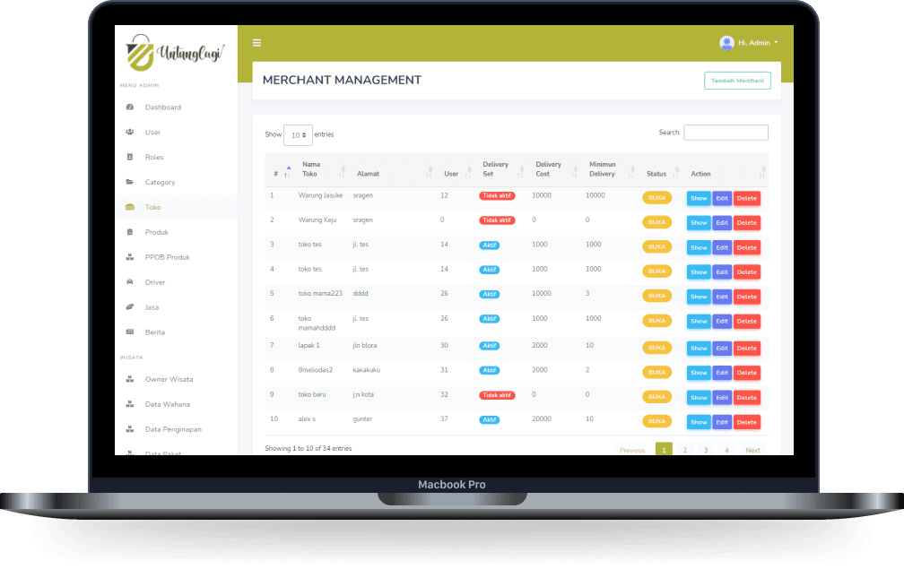 Untung Lagi - Online Shop and Courier
